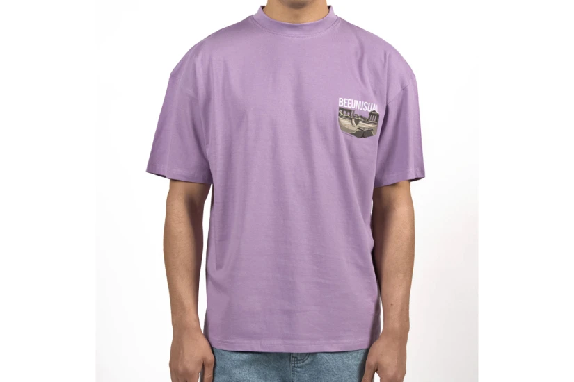 Bee Unusual O.G. Athens Ανδρικό Κοντομάνικο T-Shirt Λεβάντα, Διάφορα Xρώματα