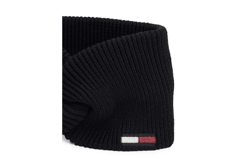 Tommy Jeans Elongated Flag Κορδέλα Μαλλιών Μαύρη