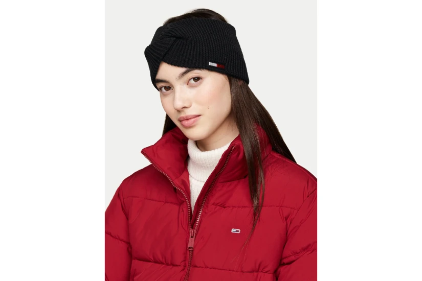 Tommy Jeans Elongated Flag Κορδέλα Μαλλιών Μαύρη