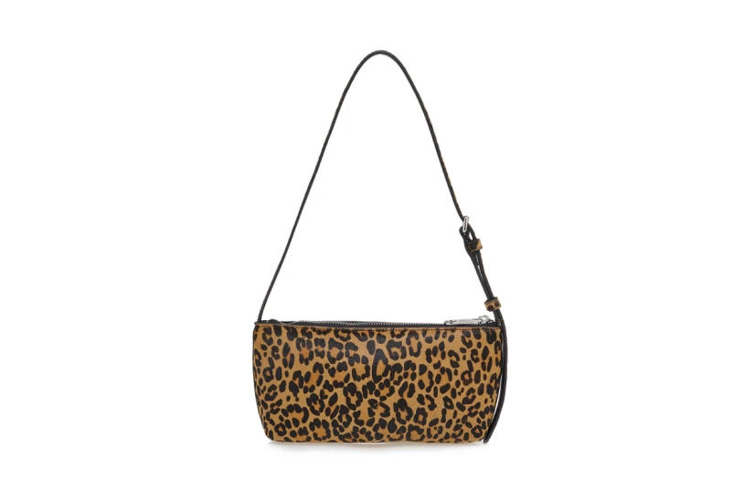Tommy Jeans Must Leopard Γυναικεία Τσάντα Ώμου - Χειρός Ταμπά, Καφέ
