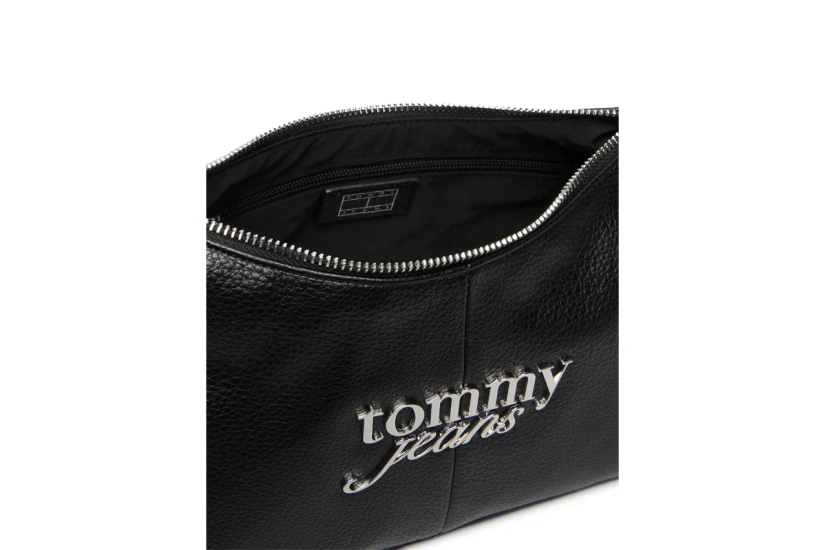Tommy Jeans Metal Logo Γυναικεία Τσάντα Ώμου Μαύρη 5L