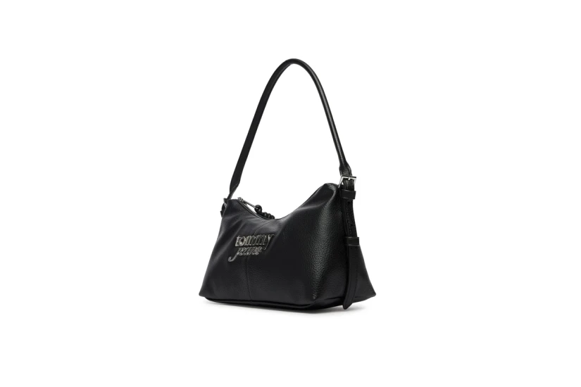 Tommy Jeans Metal Logo Γυναικεία Τσάντα Ώμου Μαύρη 5L