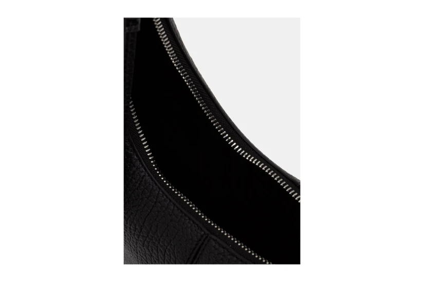 Tommy Jeans Flag Plaque Slouch Hobo Γυναικεία Τσάντα Ώμου - Χειρός Μαύρη 3,3L