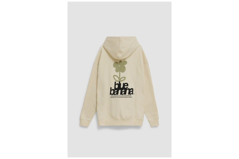 Blue Banana Flower Hoodie Ανδρικό (AW26UG016FLWWH01)