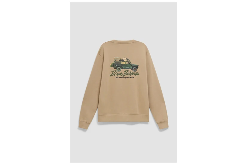 Blue Banana Go Explore Μπλούζα Με Λαιμόκοψη Ανδρική (AW26UG021GREOR04)