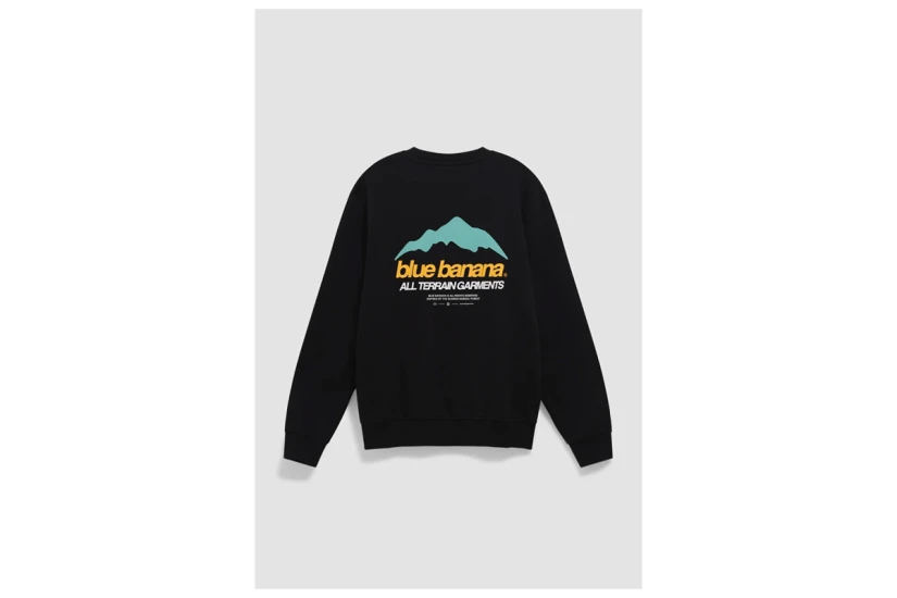 Blue Banana Mountain Μπλούζα Με Λαιμόκοψη Ανδρική (AW26UG021MNTBK00)