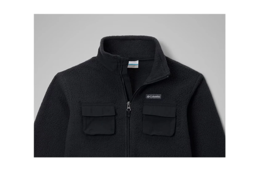 Columbia Jasper Ridge Pebbled Παιδική Ζακέτα Fleece Μαύρη