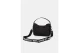 Karl Lagerfeld Logo Woven Raffia Mini Hobo Γυναικεία Τσάντα Ώμου-Χειρός Μαύρη