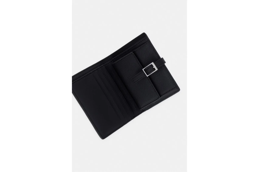 Karl Lagerfeld K Logo Bifold Πορτοφόλι Μαύρο, Ασημί