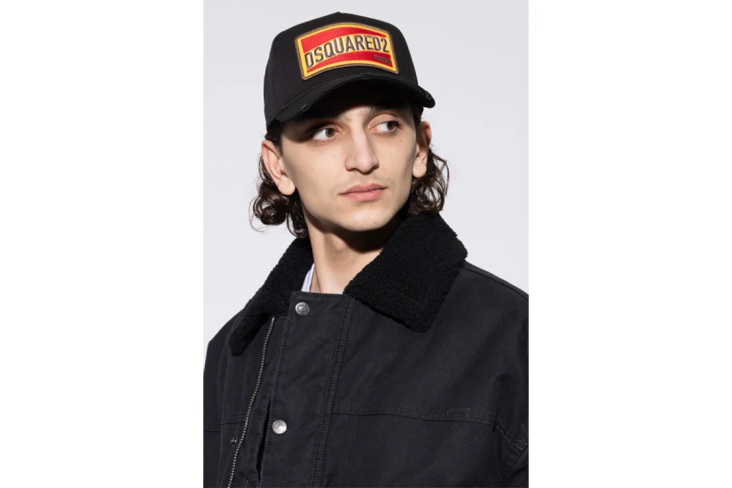 Dsquared2 Logo Patch Καπέλο Strapback Μαύρο, Διάφορα Xρώματα