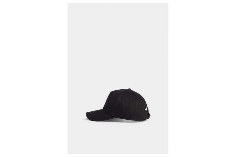 Dsquared2 D2 Upside Down Unisex Baseball Καπέλο Strapback Μαύρο, Λευκό