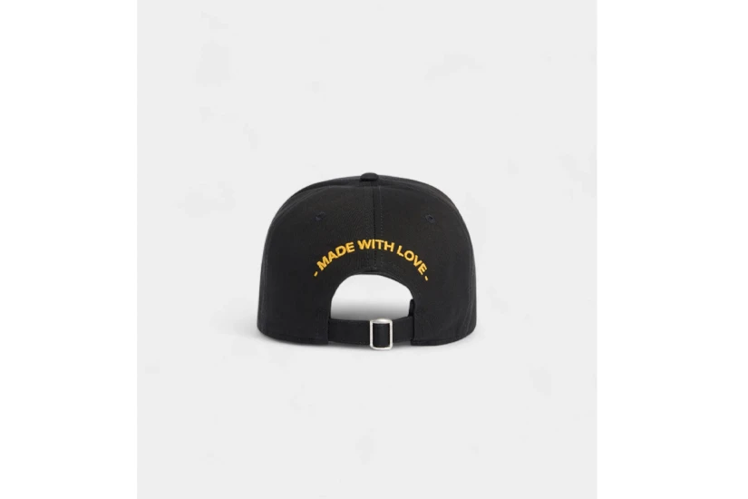 Dsquared2 Logo Patch Unisex Baseball Καπέλο Strapback Μαύρο