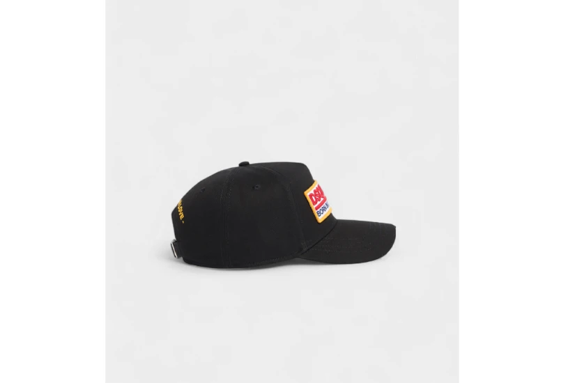 Dsquared2 Logo Patch Unisex Baseball Καπέλο Strapback Μαύρο