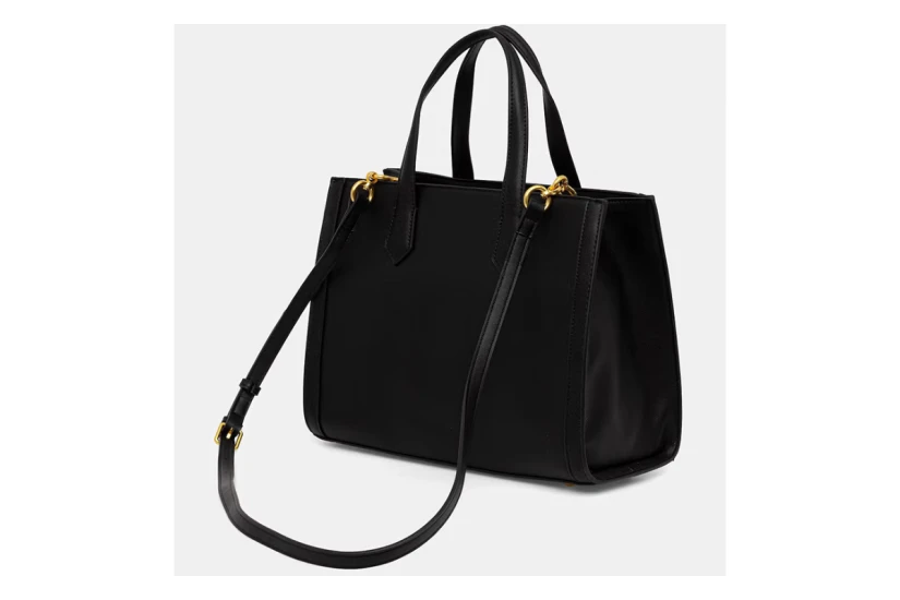 Juicy Couture Lily Medium Γυναικεία Τσάντα Tote Μαύρη, Χρυσή