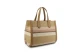 Juicy Couture Lily Straw Medium Γυναικεία Τσάντα Tote Κάμελ, Μπεζ