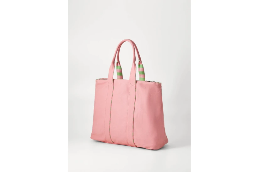 Juicy Couture Daisy Canvas L. Τσάντα Shopper Ροζ, Πράσινο