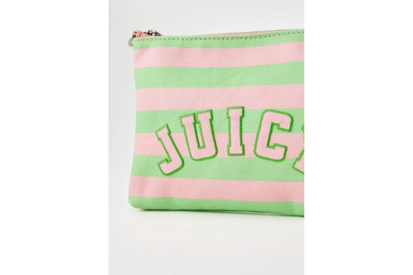 Juicy Couture Daisy Canvas L. Τσάντα Shopper Ροζ, Πράσινο