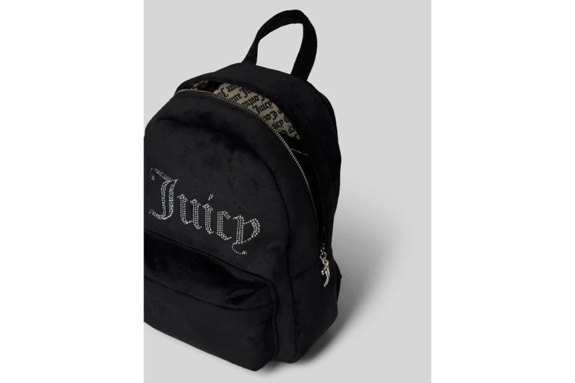 Juicy Couture Kimberly Τσάντα Πλάτης Μαύρη, Ασημί