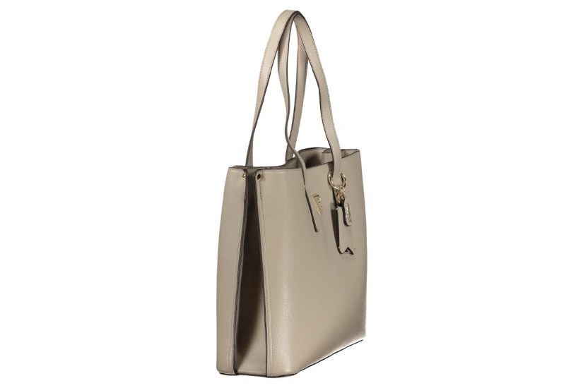 Guess Meridian Triangle Logo Γυναικεία Τσάντα Tote Γκρι