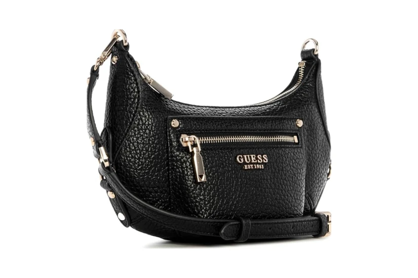 Guess Marsha Mini Γυναικεία Τσάντα Ώμου - Χειρός Μαύρη