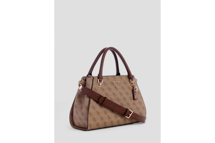 Guess Noelle II 4G Logo Γυναικεία Τσάντα Ώμου - Χειρός Καφέ