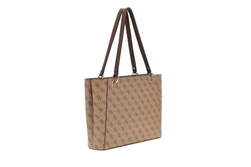 Guess Noelle Ii 4G Logo Τσάντα Tote (BG967225 LATTE LOGO BROWN)