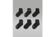 Jordan 6Pack Cushioned Κάλτσες Κοντές (BJ0342 023)