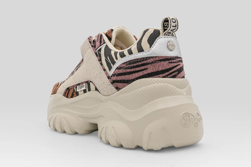 Buffalo Bliss Animal Print Sneakers Μπεζ, Διάφορα Χρώματα