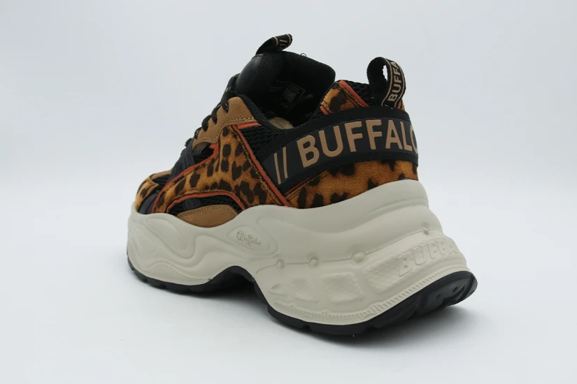 Buffalo Yuno One Γυναικεία Sneakers Μπεζ, Καφέ, Μαύρα