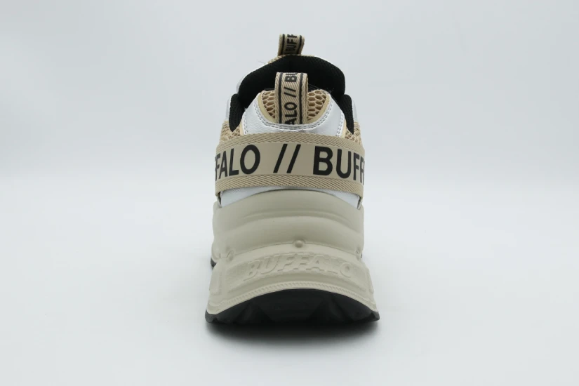 Buffalo Yuno One Γυναικεία Sneakers Μπεζ, Χρυσά, Ασημί, Μπρονζέ