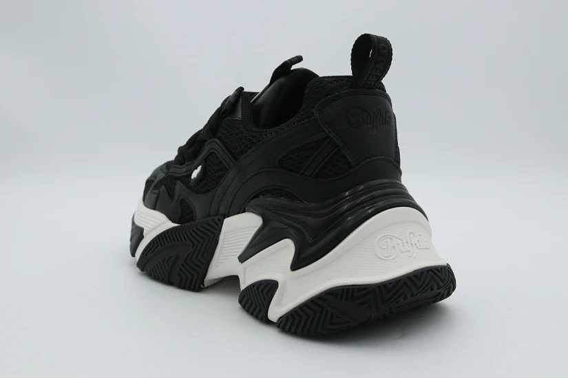 Buffalo Fion One Γυναικεία Sneakers Μαύρα, Λευκά