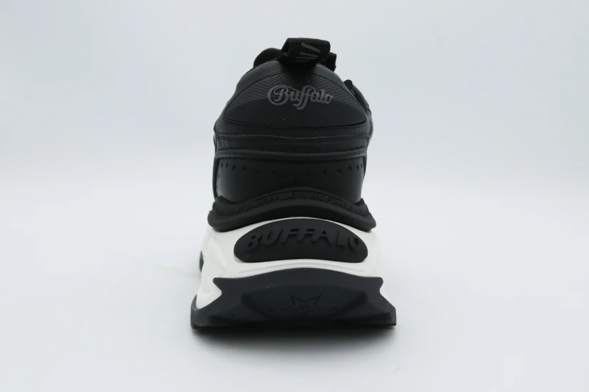 Buffalo Drive-Vegan Nappa Γυναικεία Sneakers Μαύρα, Λευκά