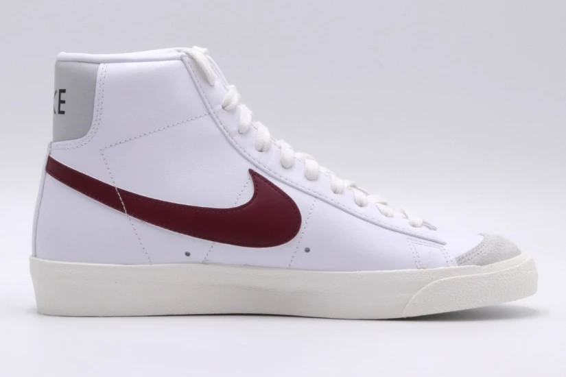 Nike Blazer Mid '77 Vintage Ανδρικά Sneakers Λευκά, Μπορντό