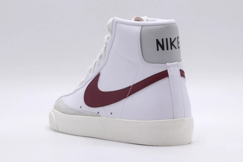 Nike Blazer Mid '77 Vintage Ανδρικά Sneakers Λευκά, Μπορντό