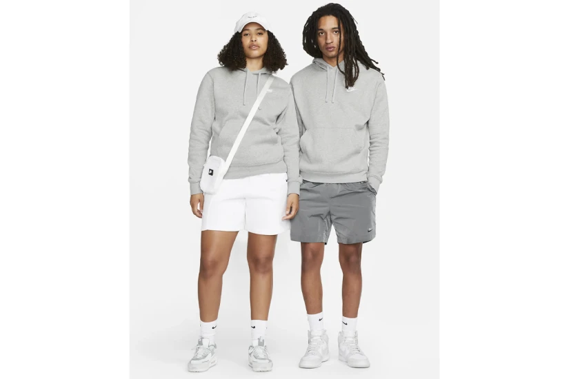 Nike Sportswear Club Fleece Ανδρικό Φούτερ Με Κουκούλα Γκρι