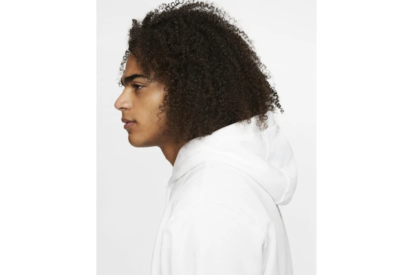 Nike Sportswear Club Fleece Ανδρικό Φούτερ Με Κουκούλα Λευκό