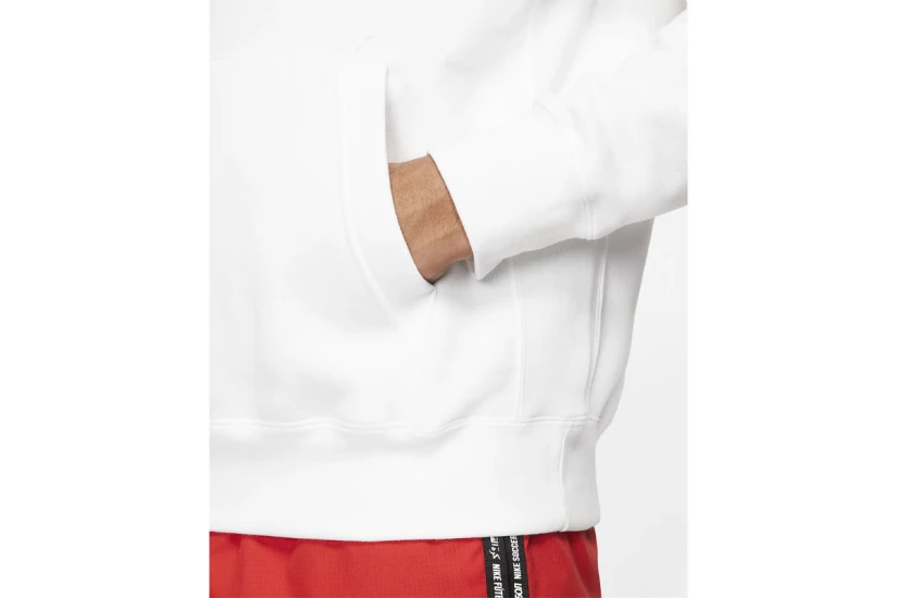 Nike Sportswear Club Fleece Ανδρικό Φούτερ Με Κουκούλα Λευκό