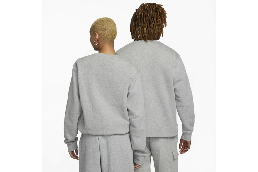 Nike Sportswear Club Fleece Ανδρική Μακρυμάνικη Μπλούζα Γκρι