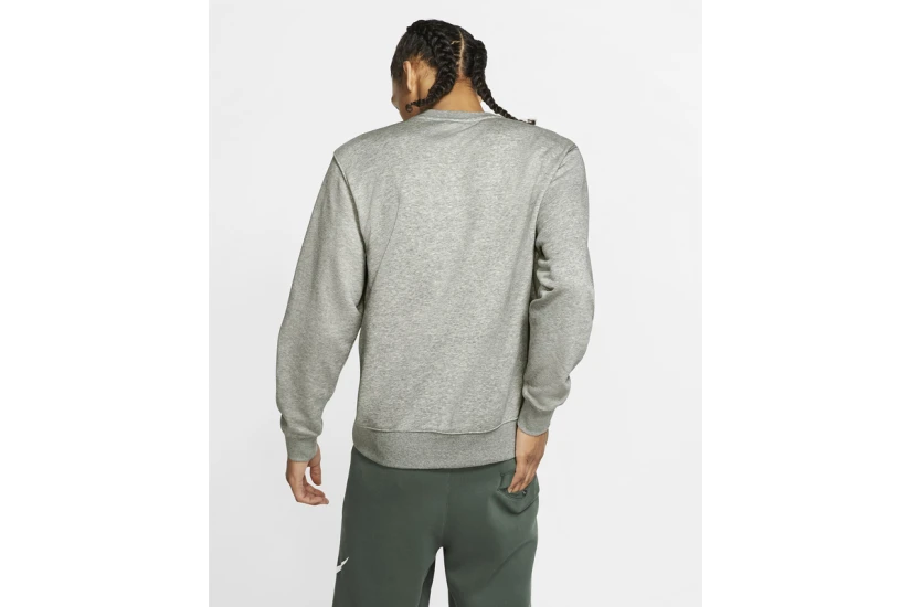 Nike Sportswear Club Ανδρικό Φούτερ με Λαιμόκοψη Γκρι