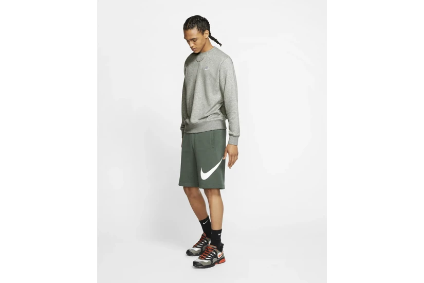 Nike Sportswear Club Ανδρικό Φούτερ με Λαιμόκοψη Γκρι