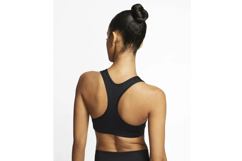 Nike Swoosh Dri-FIT Γυναικείο Μπουστάκι Μαύρο