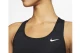 Nike Swoosh Dri-FIT Γυναικείο Μπουστάκι Μαύρο