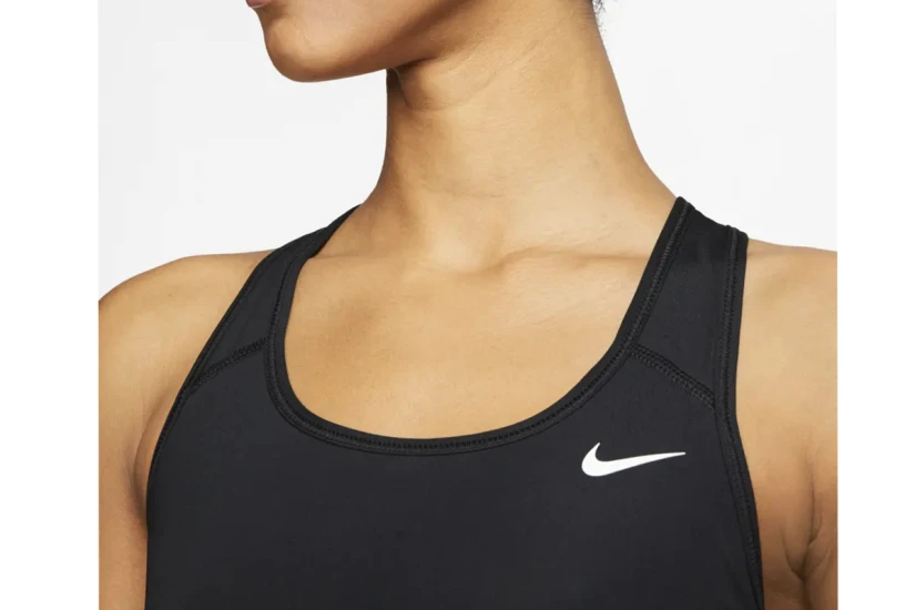 Nike Swoosh Dri-FIT Γυναικείο Μπουστάκι Μαύρο