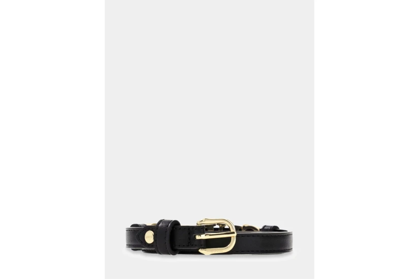 Guess Logo Γυναικεία Casual Ζώνη Μαύρη
