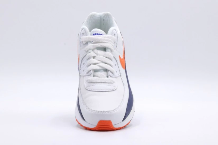 Nike Air Max 90 LTR Sneakers Λευκά, Μπλε Σκούρα, Πορτοκαλί