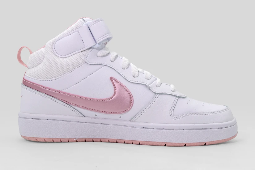 Nike Court Borough Mid 2 Sneakers Λευκά, Ροζ