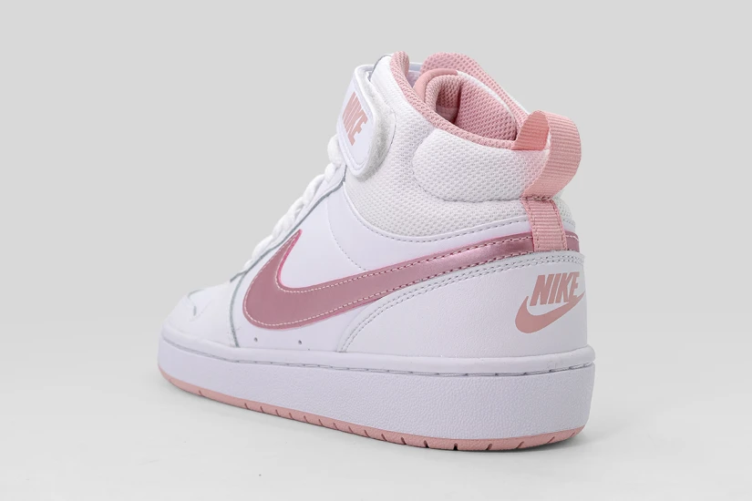 Nike Court Borough Mid 2 Sneakers Λευκά, Ροζ