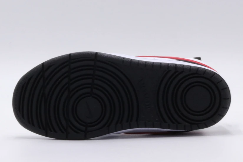 Nike Court Borough Mid 2 Παιδικά Sneakers Λευκά, Μαύρα, Κόκκινα