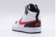 Nike Court Borough Mid 2 Παιδικά Sneakers Λευκά, Μαύρα, Κόκκινα