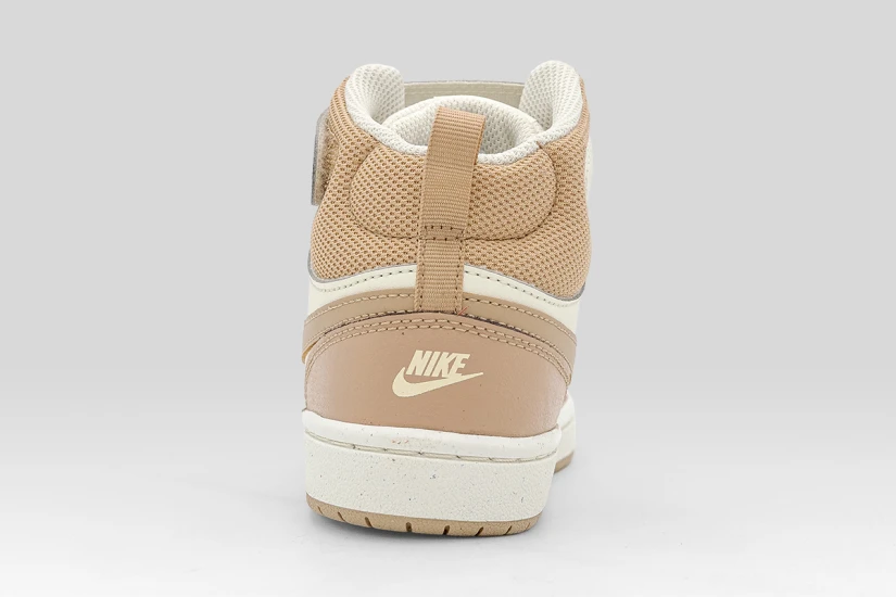 Nike Court Borough Mid 2 Παιδικά Sneakers Μπεζ, Λευκά